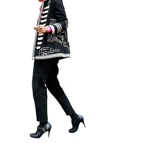 SCOTCH & SODA Jolie Vagabonde Embroidered Wool Captain's Jacket Coat S - Picture 2 of 9